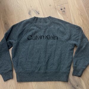Calvin Klein Men's Charcoal Crewneck Sweater